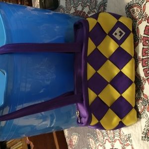 Maggie Bags purple and gold purse.  Perfect for sports fans!💜💛